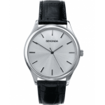 Leather Watch In Black