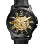Leather Watch In Black